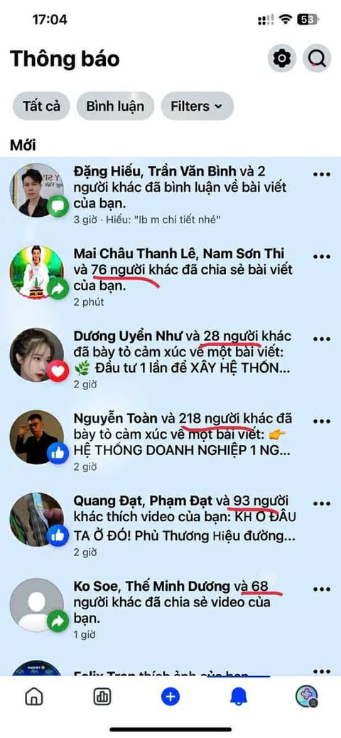 Vẫn chỉ là thông báo FB thôi chứ có gì đâu